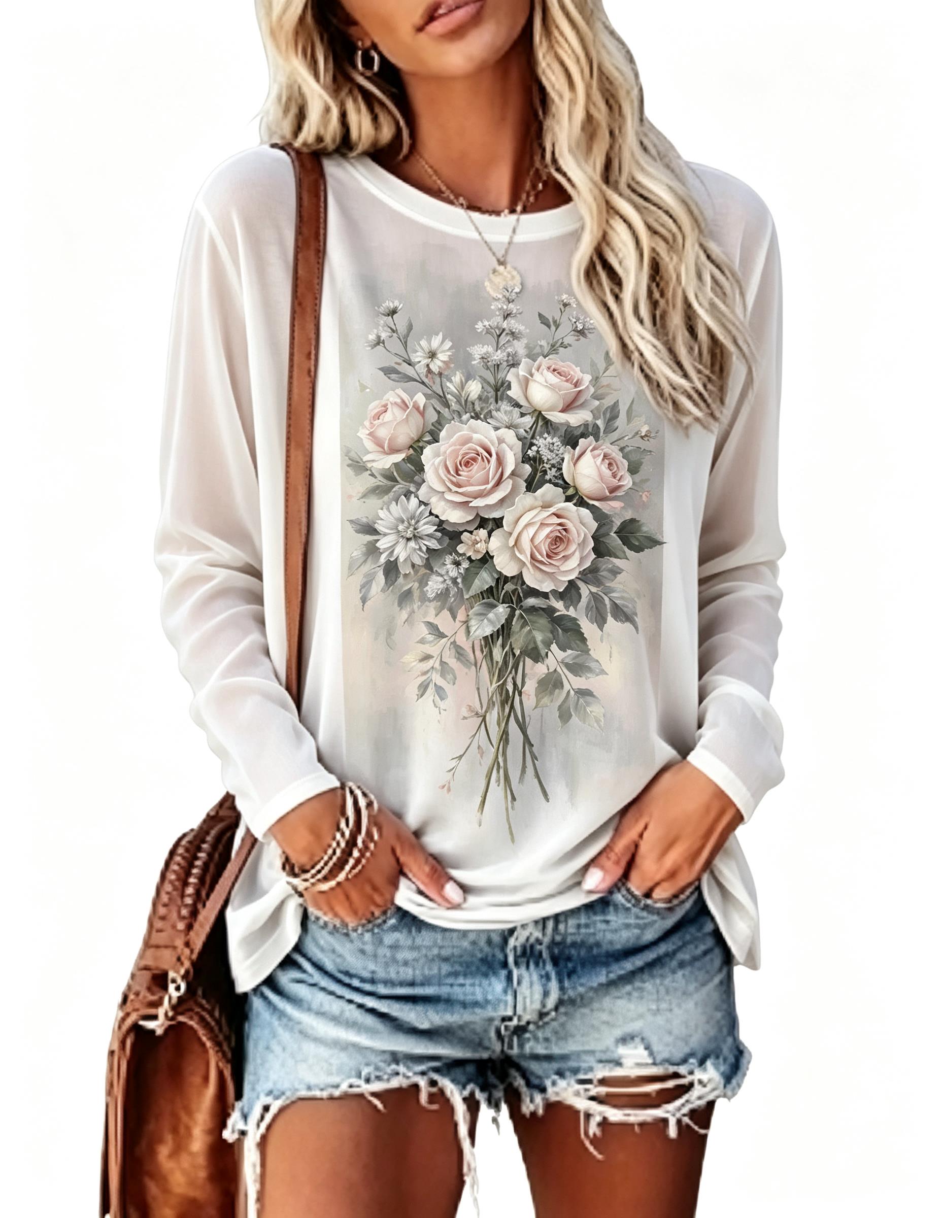 Kaos Wanita Lengan Panjang Vin - Winter Clothing For Women ulasan dan harga