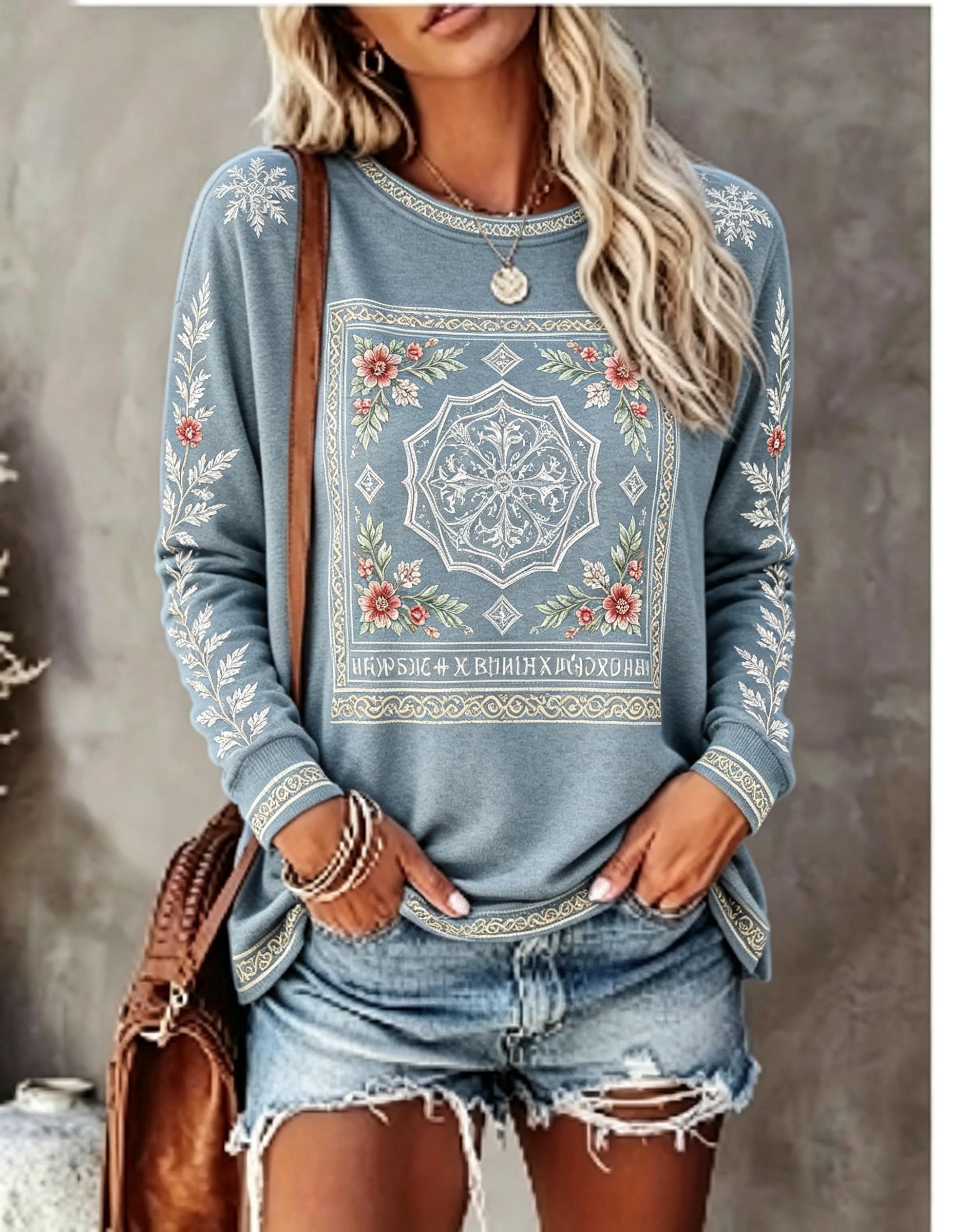 Kaos Wanita Lengan Panjang Ker - Winter Clothing For Women ulasan dan harga