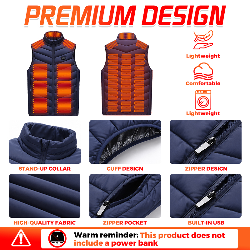 Rompi Pemanas Cerdas dengan 26 - Winter Clothing Hiking ulasan dan harga