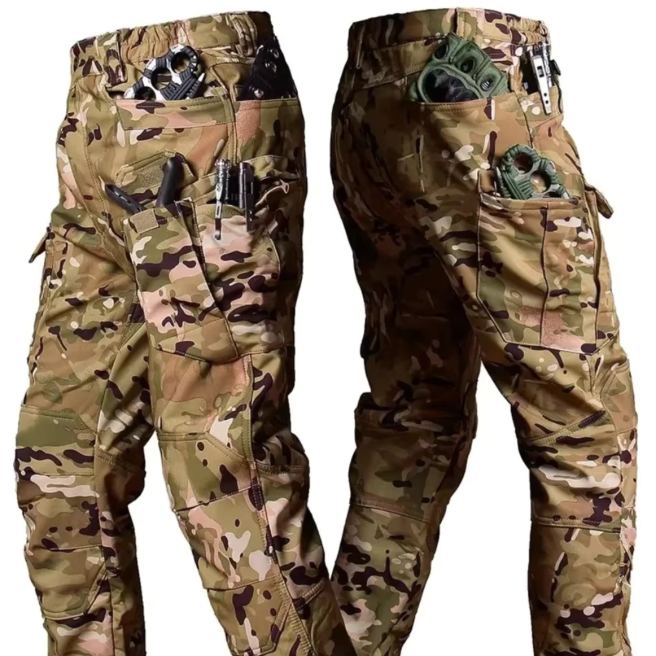 Celana Kargo Taktis Bahan Flee - Winter Clothing Hiking ulasan dan harga