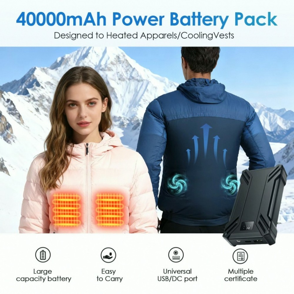 Power Bank Portabel 40000mAh d - Heated Gloves Electric ulasan dan harga