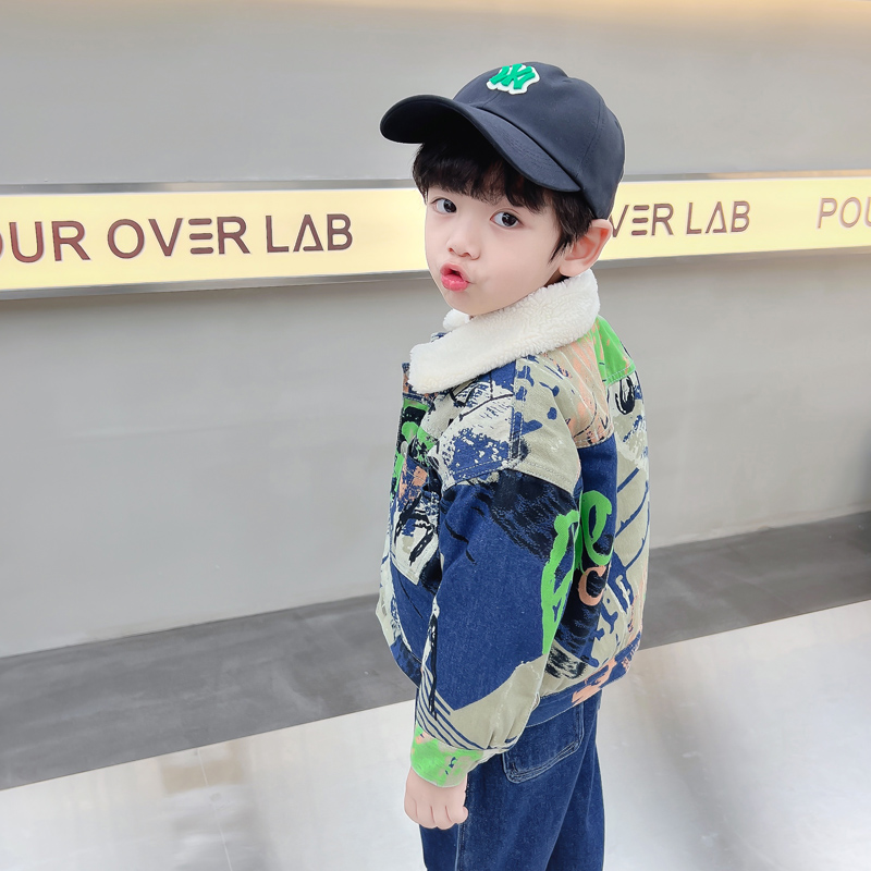 Jaket Denim Hangat Anak-anak d - Winter Clothing Drawing ulasan dan harga