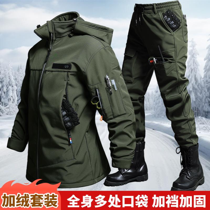 Set Jaket dan Celana Taktis An - Winter Clothing Hiking ulasan dan harga